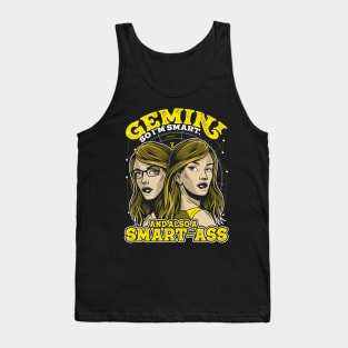 Gemini Zodiac Sign Smart and Smart-Ass Tank Top